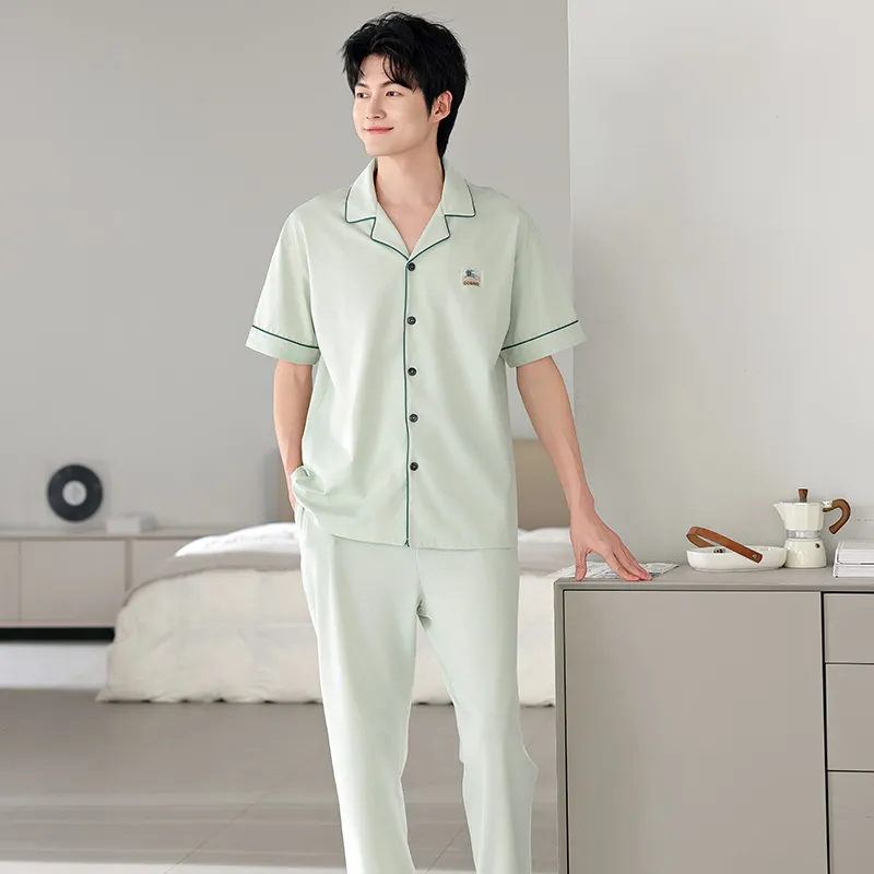 FENTENGCARE Pajama Set Men's Teal-6