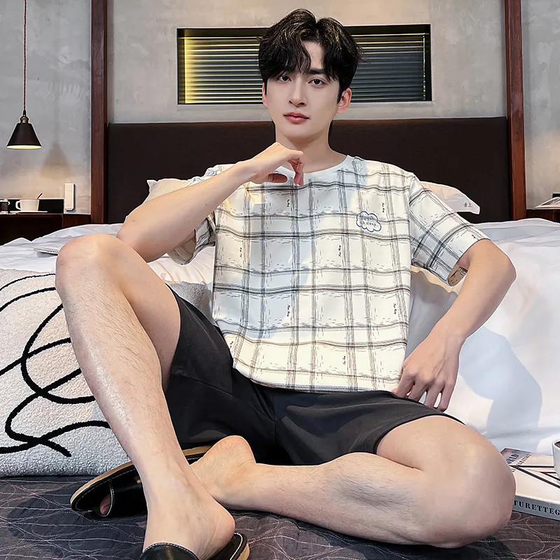 FENTENGCARE Pajama Set Men's Dark Gray-4