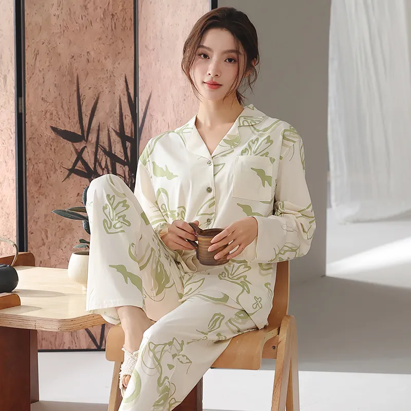 FENTENGCARE Pajama Set Women's Apricot-6