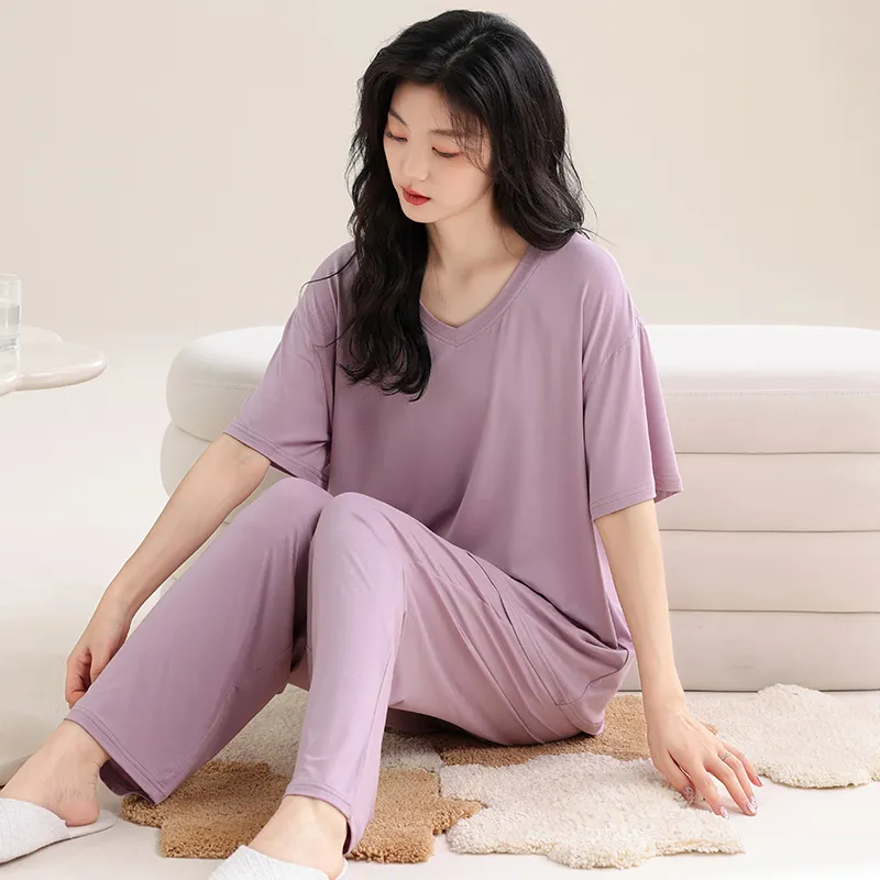 FENTENGCARE Pajama Set Women's Violet-5
