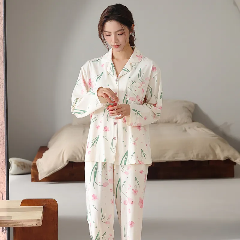 FENTENGCARE Pajama Set Women's White-1