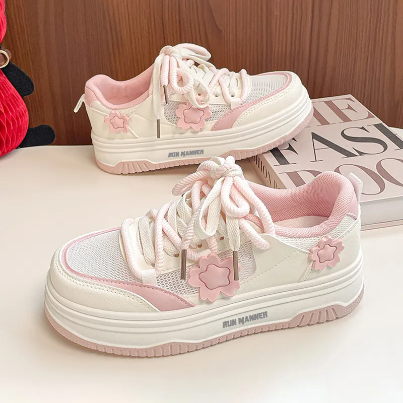RUN MANNER Anti Slip Wear Resistant Low Top Skateboard Shoes Women's-6