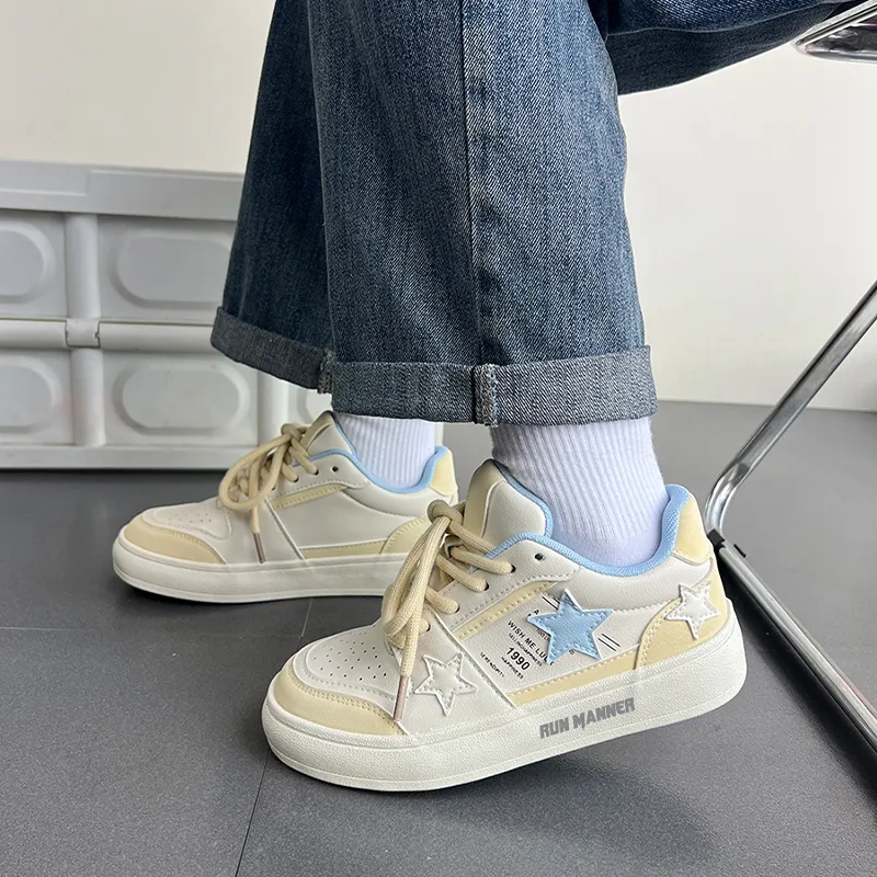 RUN MANNER Lightweight Height Increasing Low Top Skateboard Shoes Women's-10
