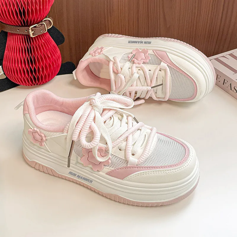 RUN MANNER Anti Slip Wear Resistant Low Top Skateboard Shoes Women's-7