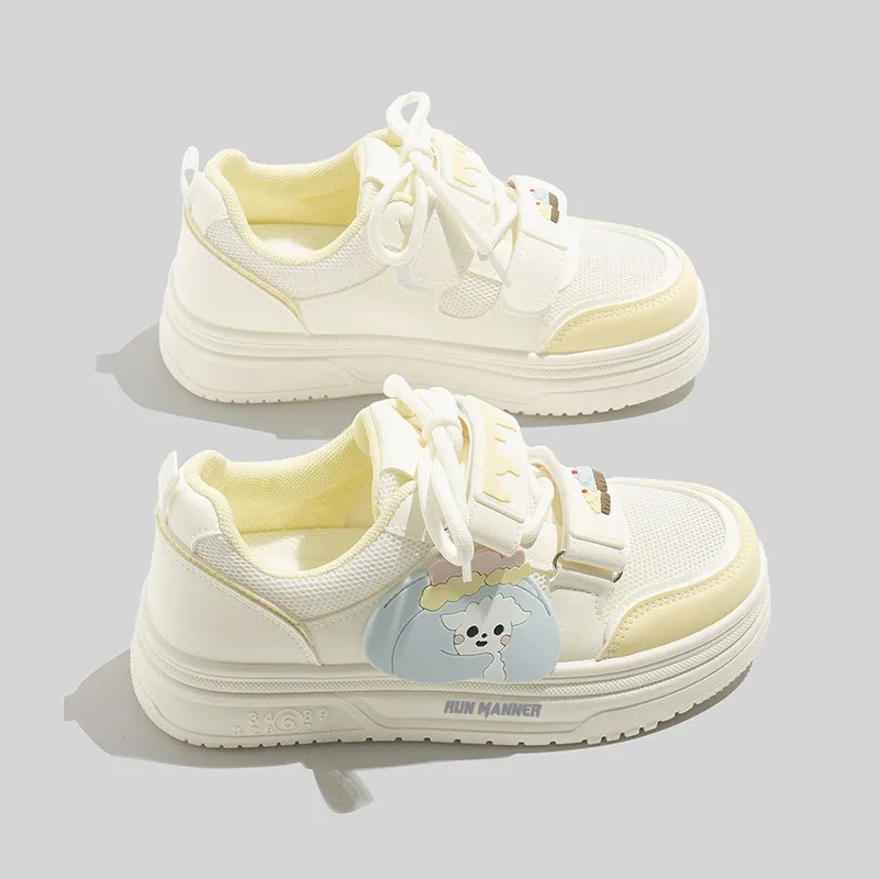 RUN MANNER Lightweight Breathable Height Increasing Low Top Skateboard Shoes Women's-8