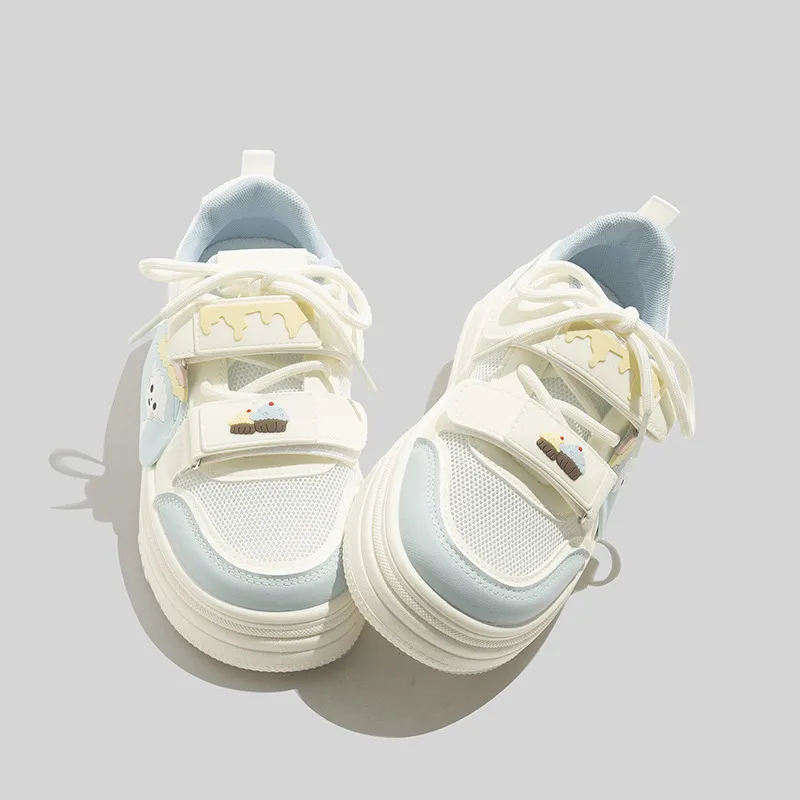 RUN MANNER Lightweight Breathable Height Increasing Low Top Skateboard Shoes Women's-2
