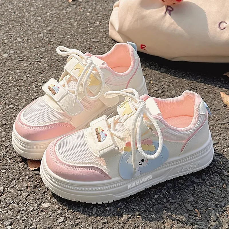 RUN MANNER Lightweight Breathable Height Increasing Low Top Skateboard Shoes Women's-10