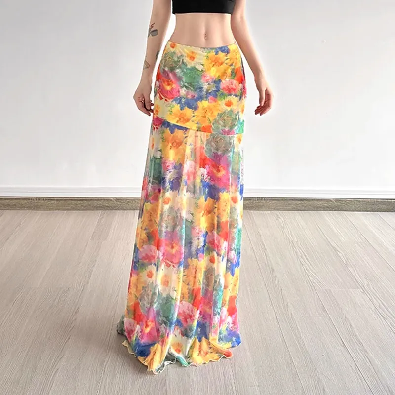 MIMOSA CHUR Casual Long Skirt Women's-2
