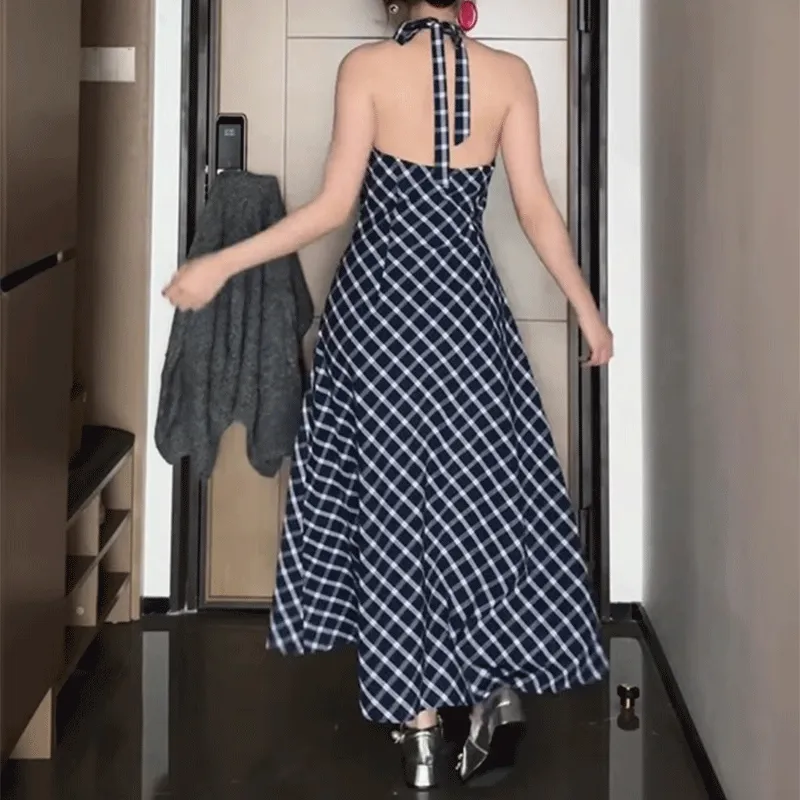 MIMOSA CHUR Sleeveless Dress Women's Plaid-1