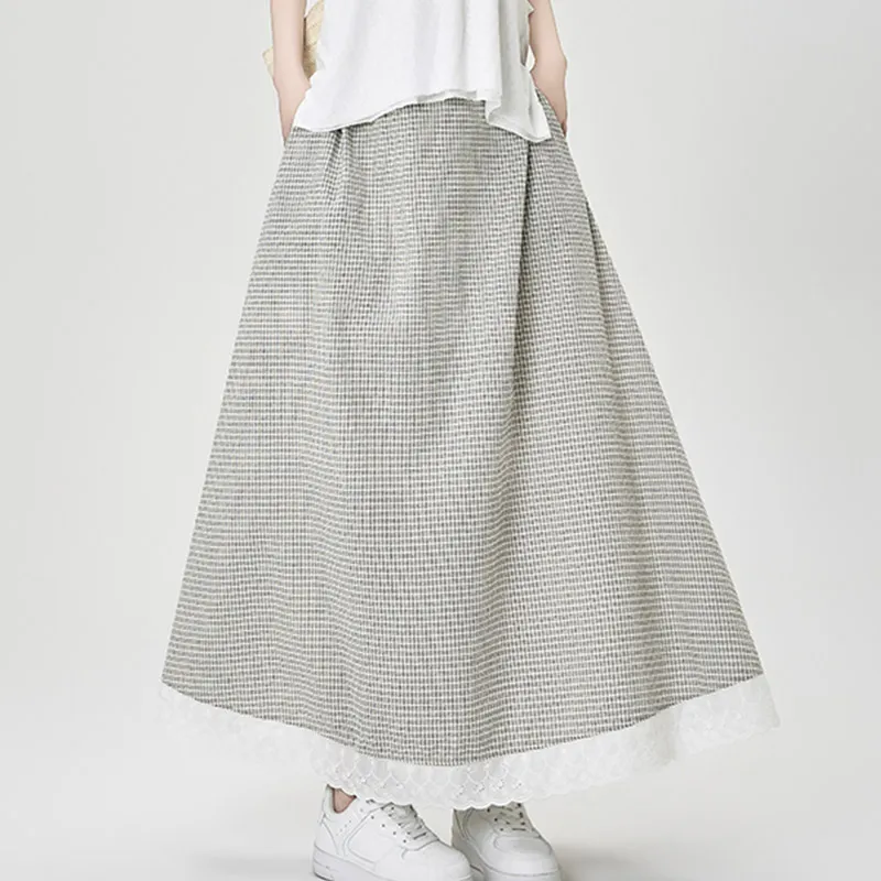 MISS VIGOR Casual Long Skirt Women's-11