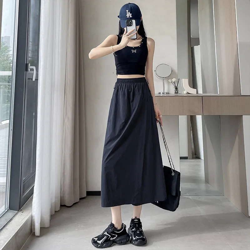 MISS VIGOR Casual Long Skirt Women's-10