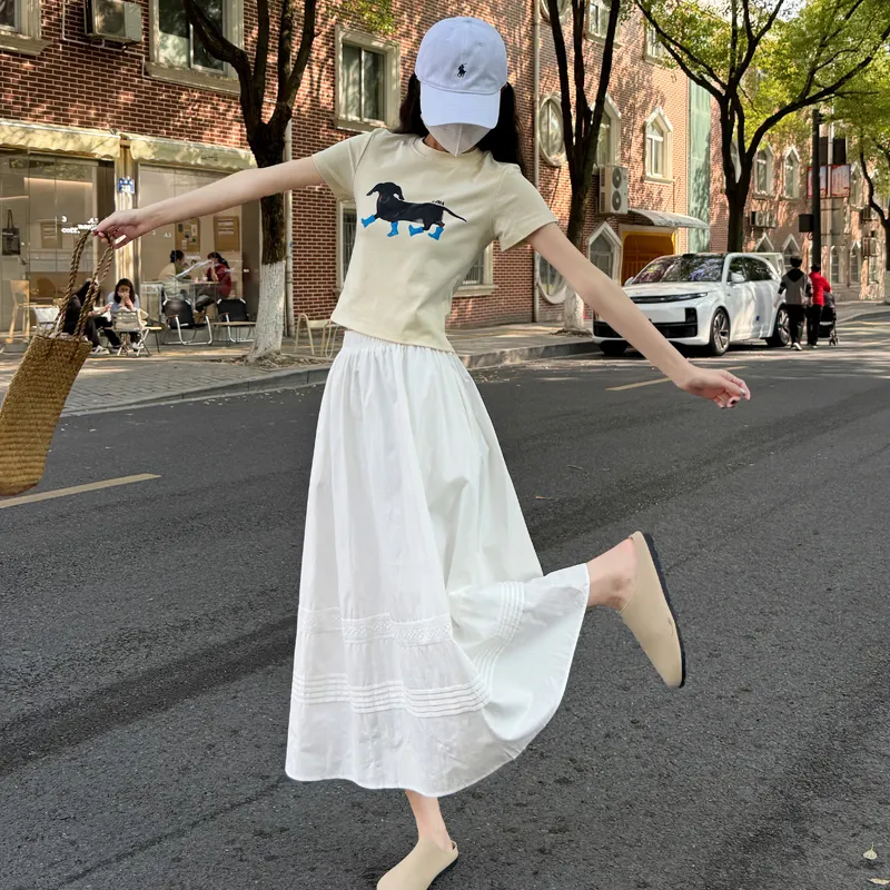 MISS VIGOR Casual Long Skirt Women's-4