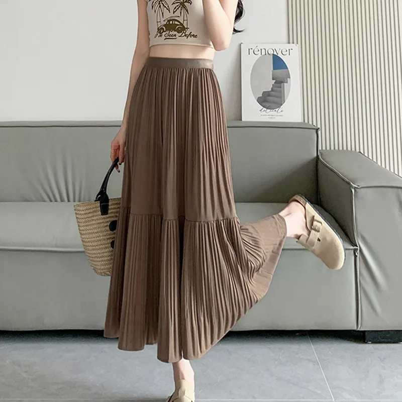 MISS VIGOR Casual Long Skirt Women's-12
