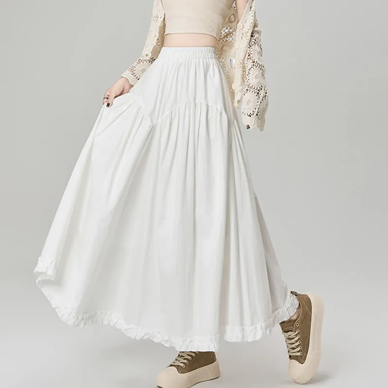 MISS VIGOR Casual Long Skirt Women's-1