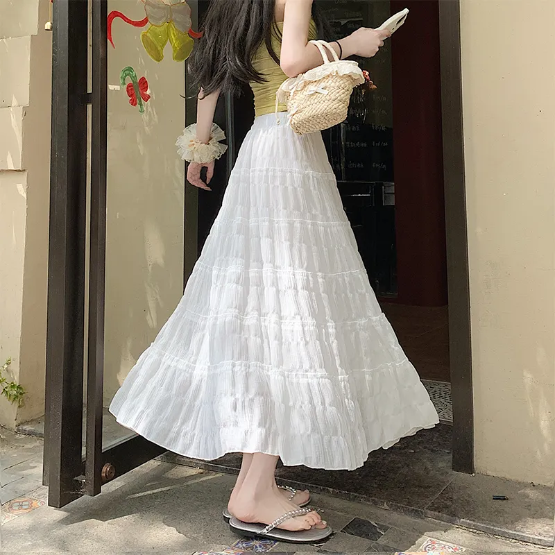 MISS VIGOR Casual Long Skirt Women's-3