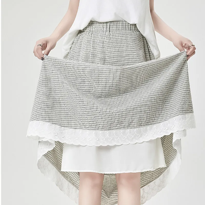 MISS VIGOR Casual Long Skirt Women's-13