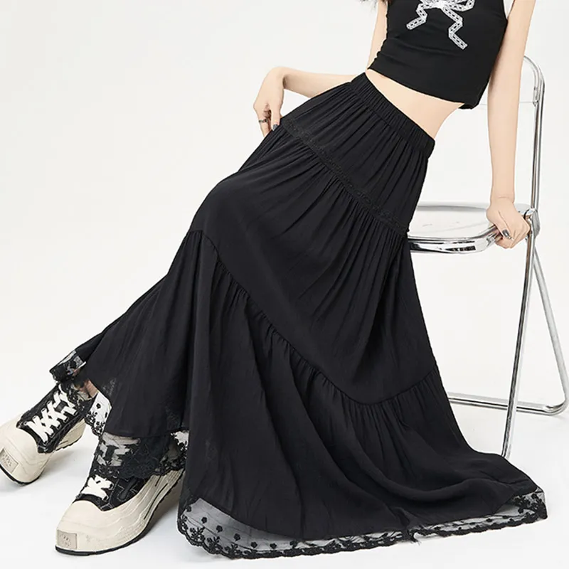 MISS VIGOR Casual Long Skirt Women's-3