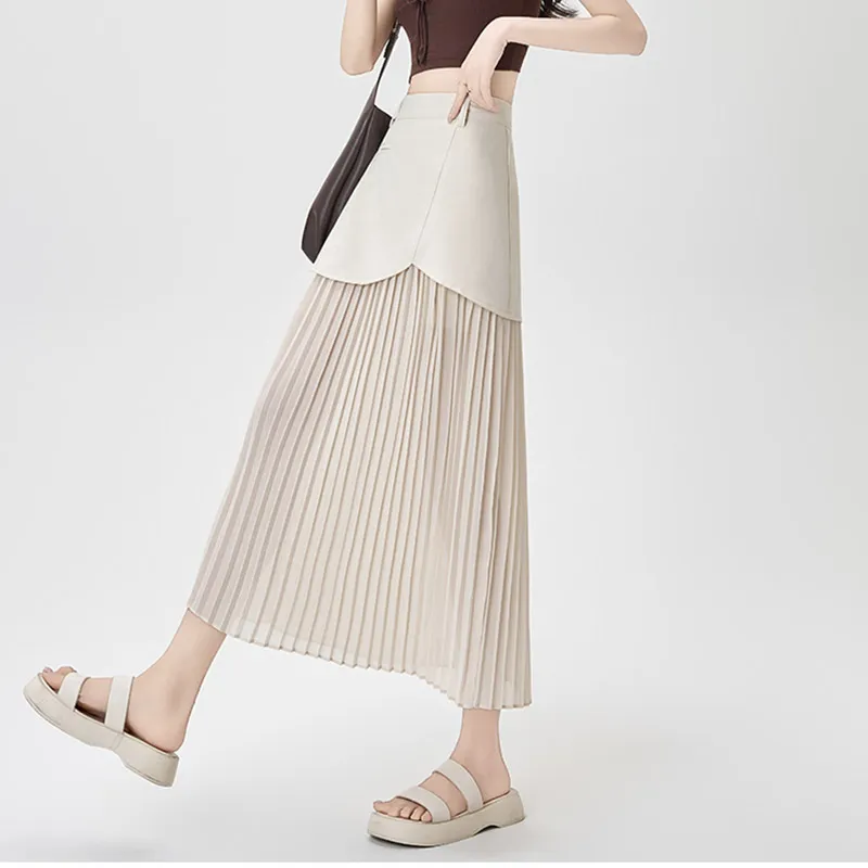 MISS VIGOR Casual Long Skirt Women's-13