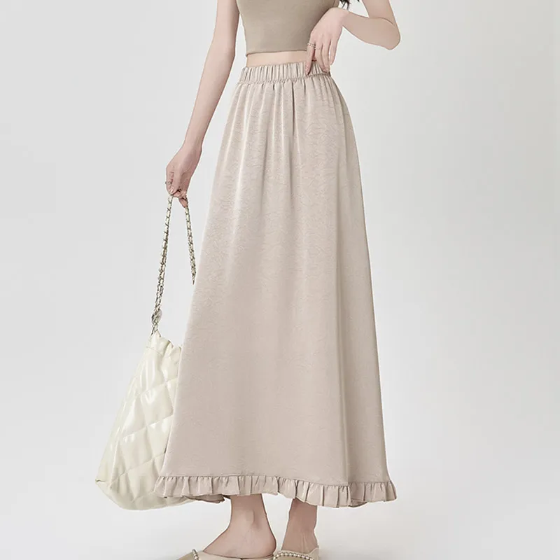 MISS VIGOR Casual Long Skirt Women's-12