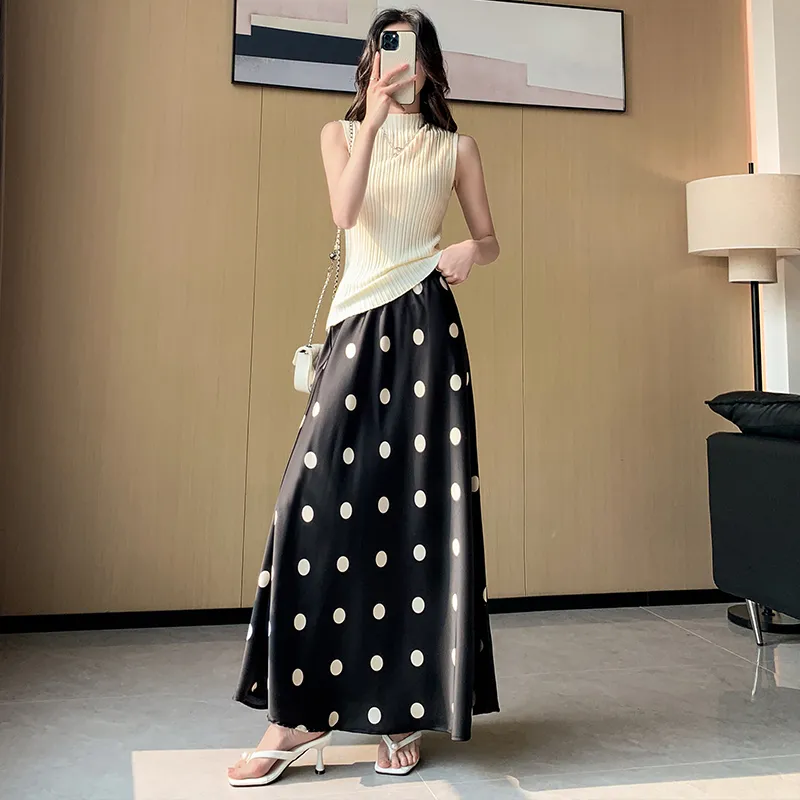 MISS VIGOR Casual Long Skirt Women's-9
