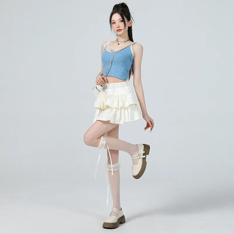MISS VIGOR Casual Short Skirts Women's-4