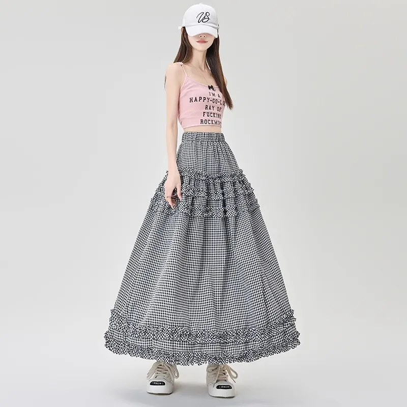 MISS VIGOR Casual Long Skirt Women's-9