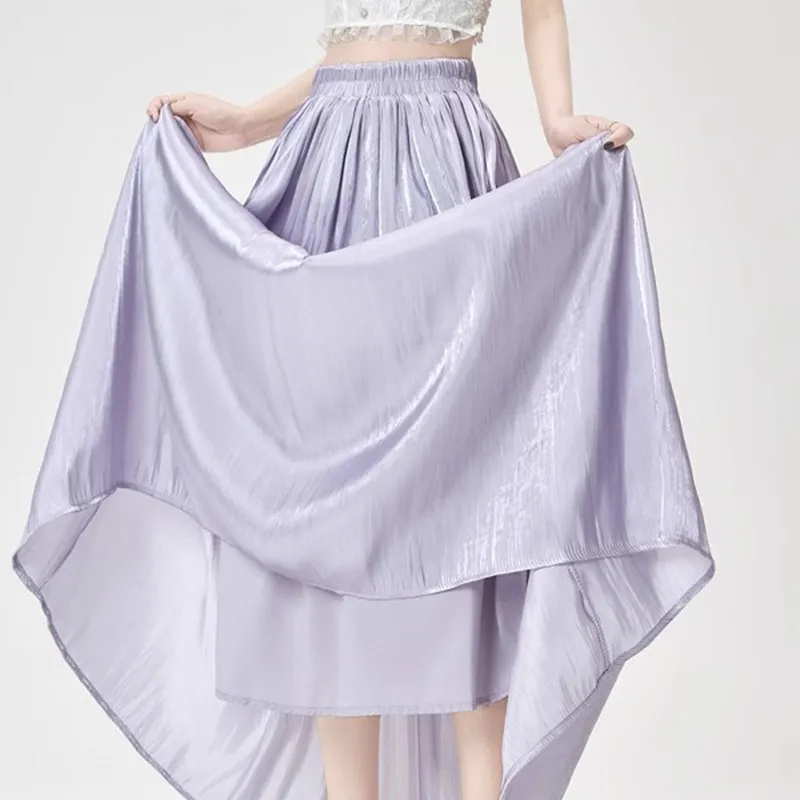 MISS VIGOR Casual Long Skirt Women's-2