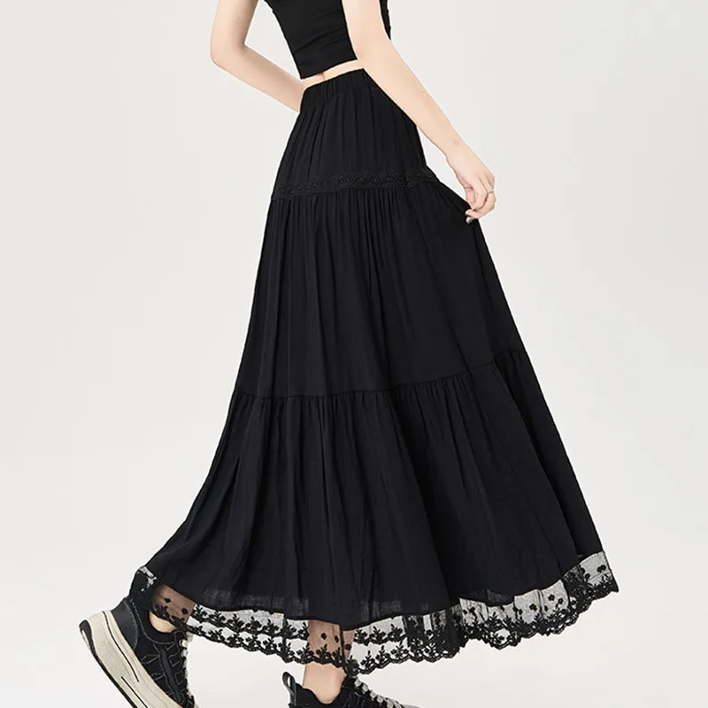 MISS VIGOR Casual Long Skirt Women's-1