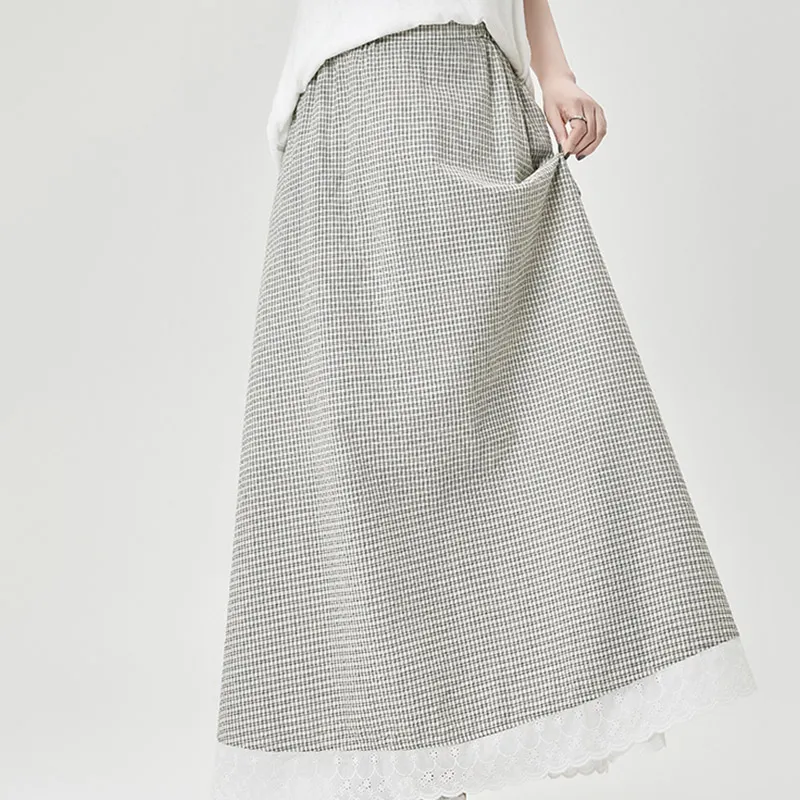 MISS VIGOR Casual Long Skirt Women's-12