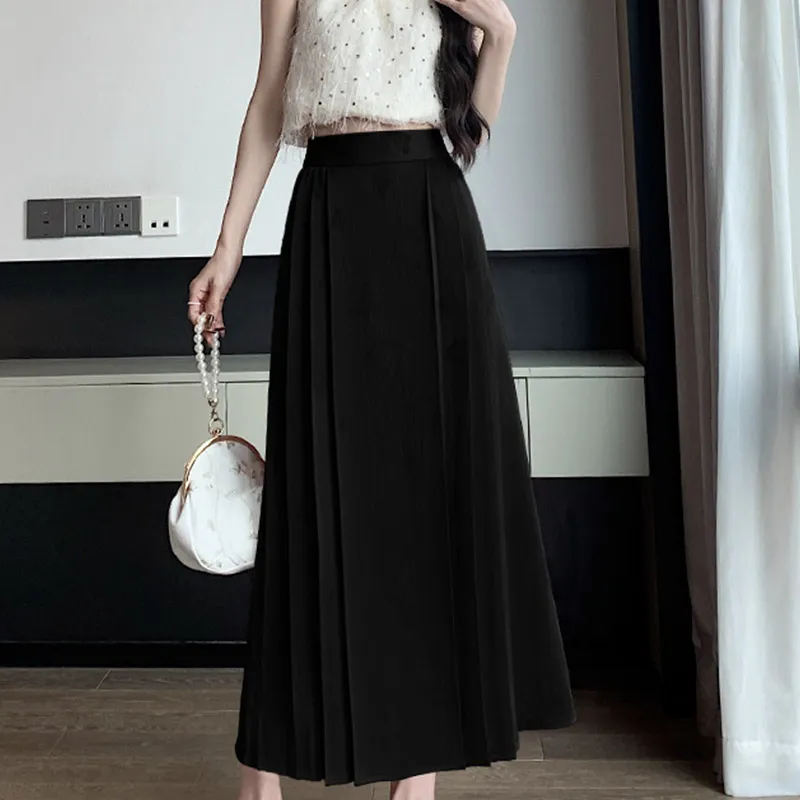 MISS VIGOR Casual Long Skirt Women's-11