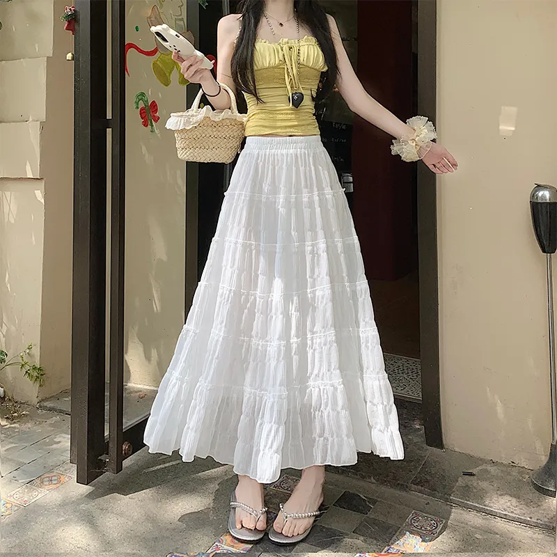 MISS VIGOR Casual Long Skirt Women's-4
