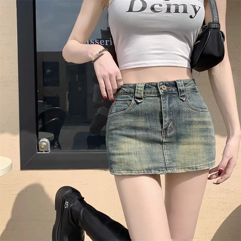 MISS VIGOR Denim Short Skirts Women's-2