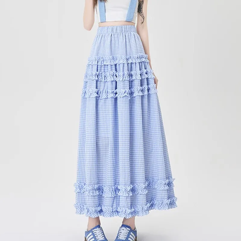 MISS VIGOR Casual Long Skirt Women's-1