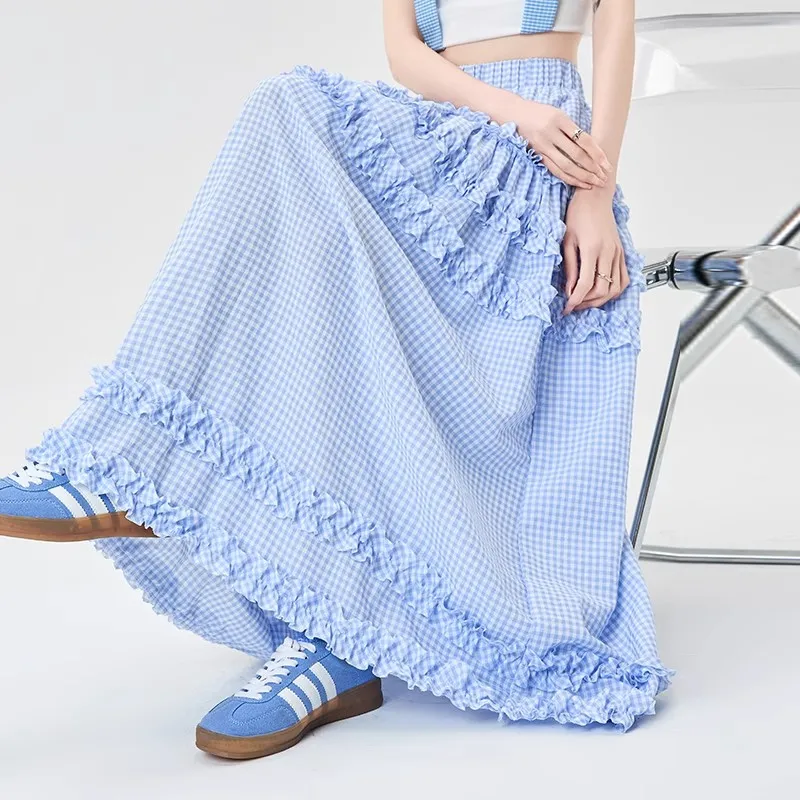 MISS VIGOR Casual Long Skirt Women's-3