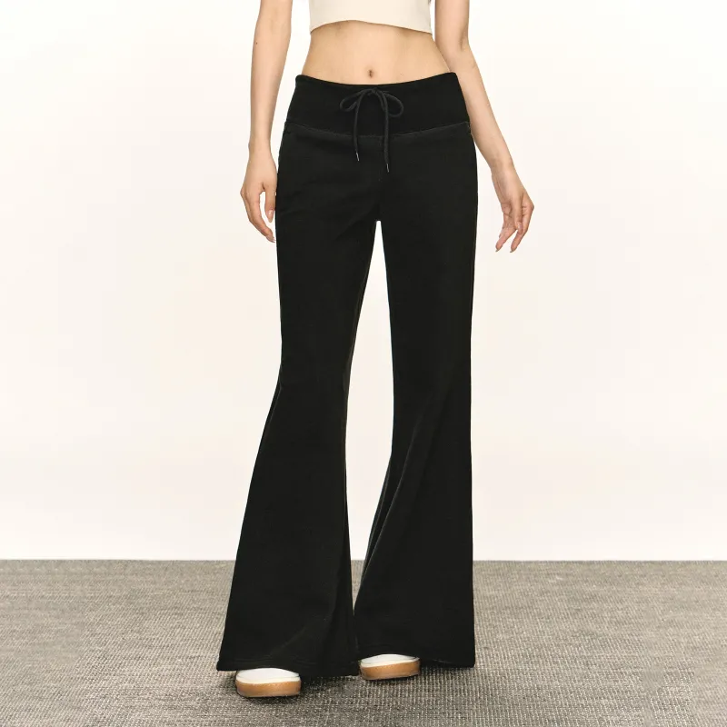 Ariseism Wide Waistband Wide Leg Flared Casual Pants For Women's Spring Long Pants Women's-6