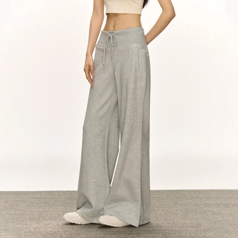 Ariseism Wide Waistband Wide Leg Flared Casual Pants For Women's Spring Long Pants Women's-2