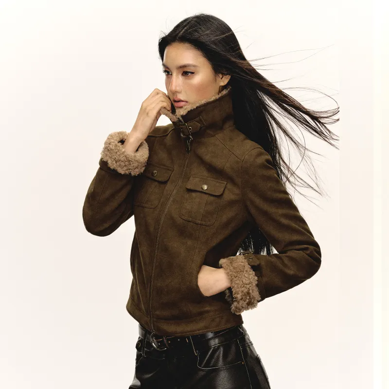 Ariseism Puffer Jacket Women's Brown-2