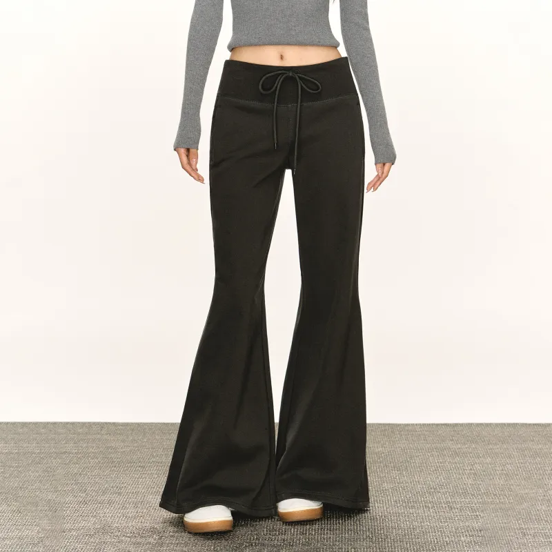 Ariseism Wide Waistband Wide Leg Flared Casual Pants For Women's Spring Long Pants Women's-10