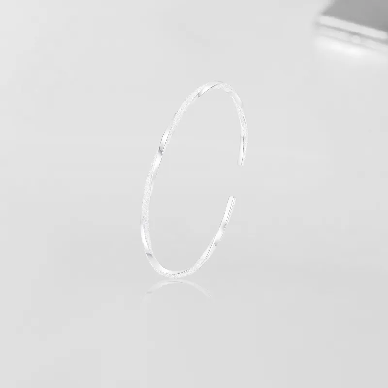 Cuz Strange Intention S999 Fine Silver Bangles Women's-2