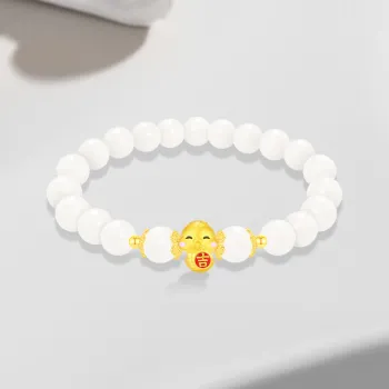 Cuz Strange Intention White Jade Bodhi Bracelets Unisex