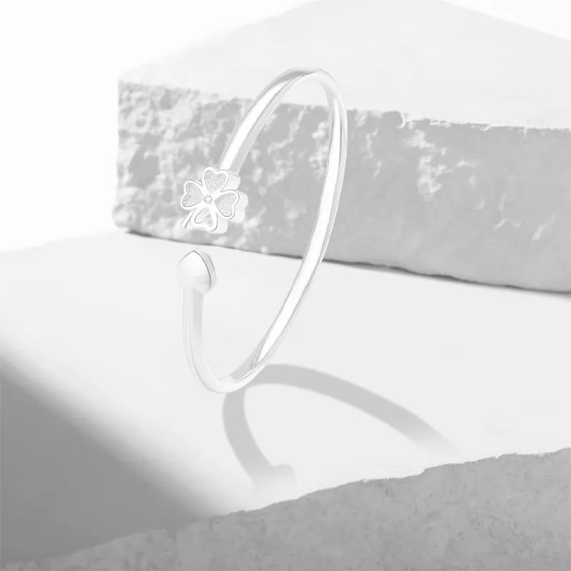 Cuz Strange Intention S999 Fine Silver Bangles Women's-1