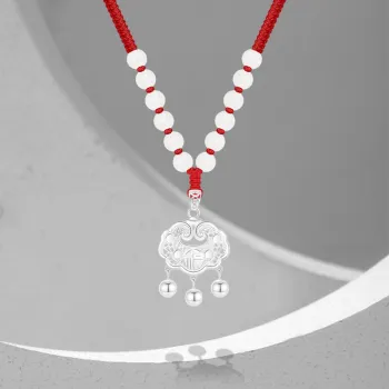 Cuz Strange Intention White Jade Bodhi Necklaces Unisex