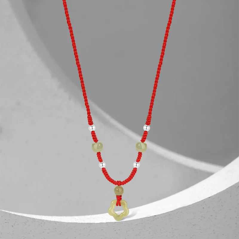 Cuz Strange Intention Hetian Jade Necklaces Green Jade Women's-1
