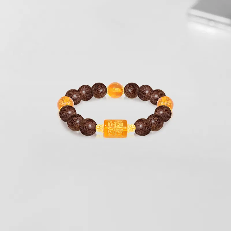Cuz Strange Intention Golden Sandalwood Bracelets Women's-1