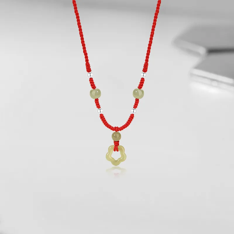 Cuz Strange Intention Hetian Jade Necklaces Green Jade Women's-2