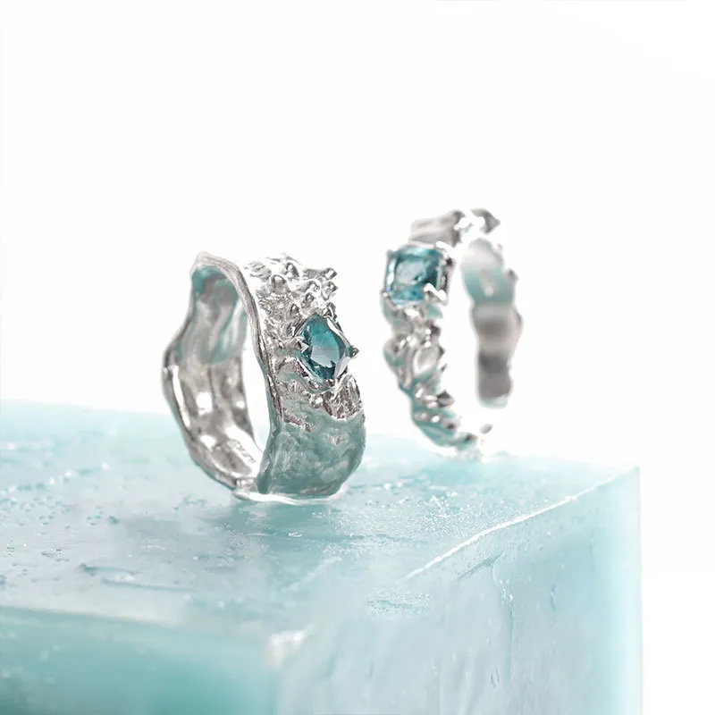 Cuz Strange Intention Zircon Rings Unisex-1