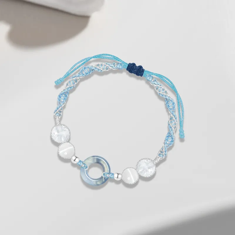 Cuz Strange Intention Glass Cat Eye Bracelets Unisex-3