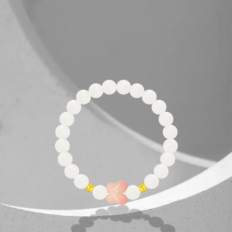 Cuz Strange Intention White Jade Bodhi Bracelets Unisex-1