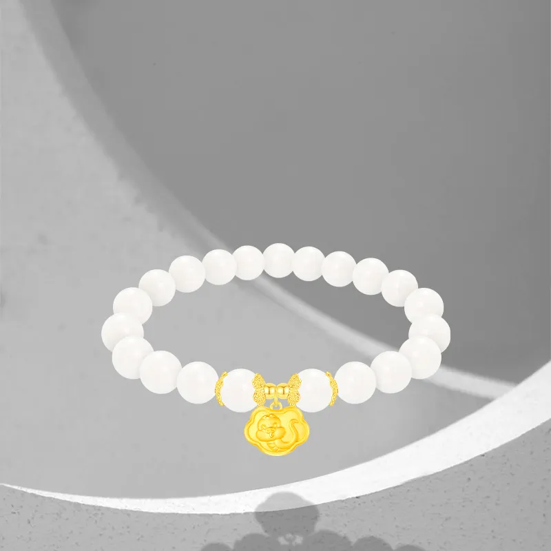 Cuz Strange Intention White Jade Bodhi Bracelets Unisex-1