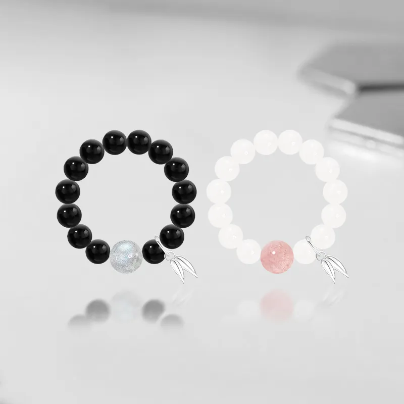 Cuz Strange Intention Chalcedony Jade Rings Unisex-4